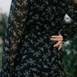 She + Sky Peyton Surplice Mini Dress Clothing