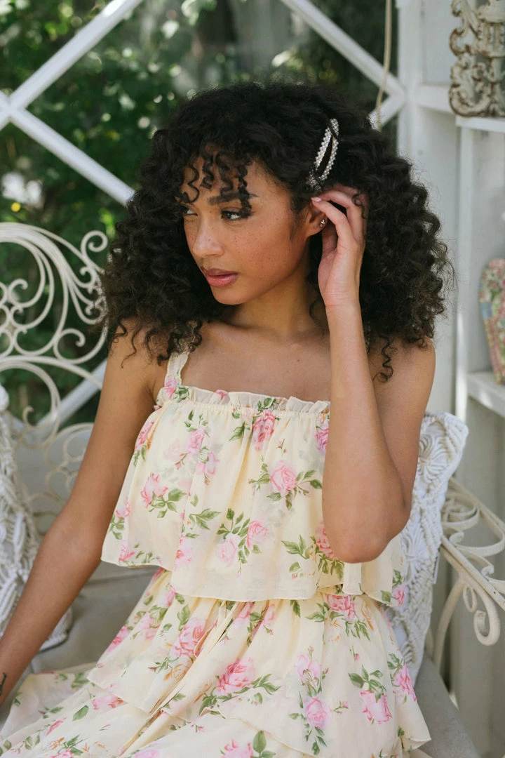 Aakaa Cleo Tiered Maxi Dress Clothing