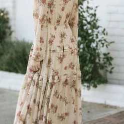 Aakaa Maternity Friendly Riley Tiered Maxi Dress