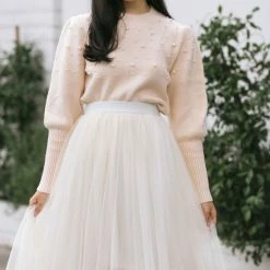 Lush Tara Pearl Knit Sweater