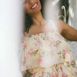 Aakaa Cleo Tiered Maxi Dress Clothing