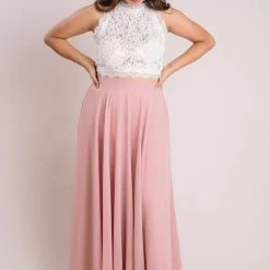 A.Peach Bridal Leighton White Sleeveless Lace Top