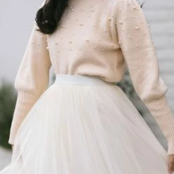 Lush Tara Pearl Knit Sweater