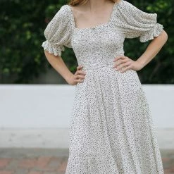 Mittoshop Mayra Smocked Midi Dress