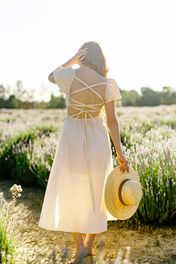 Fore Collection Colbie Poplin Midi Dress Clothing