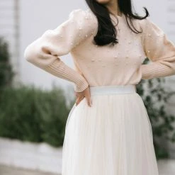 Lush Tara Pearl Knit Sweater