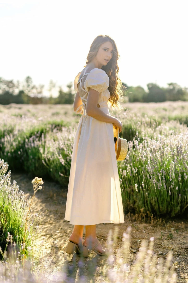 Fore Collection Colbie Poplin Midi Dress Clothing