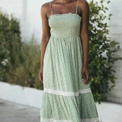 In Loom Allie Smocked Maxi Dress Maternity Friendly