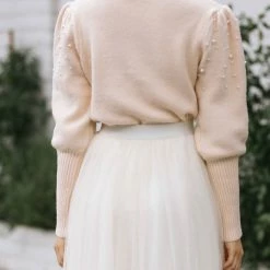 Lush Tara Pearl Knit Sweater