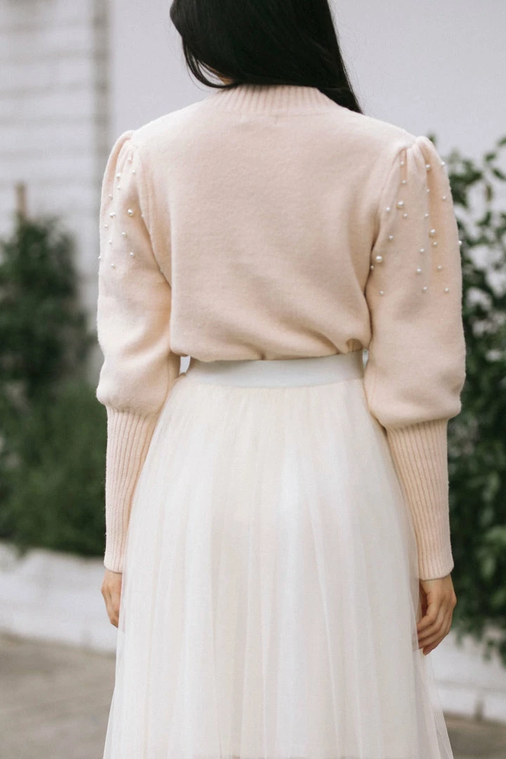 Lush Tara Pearl Knit Sweater