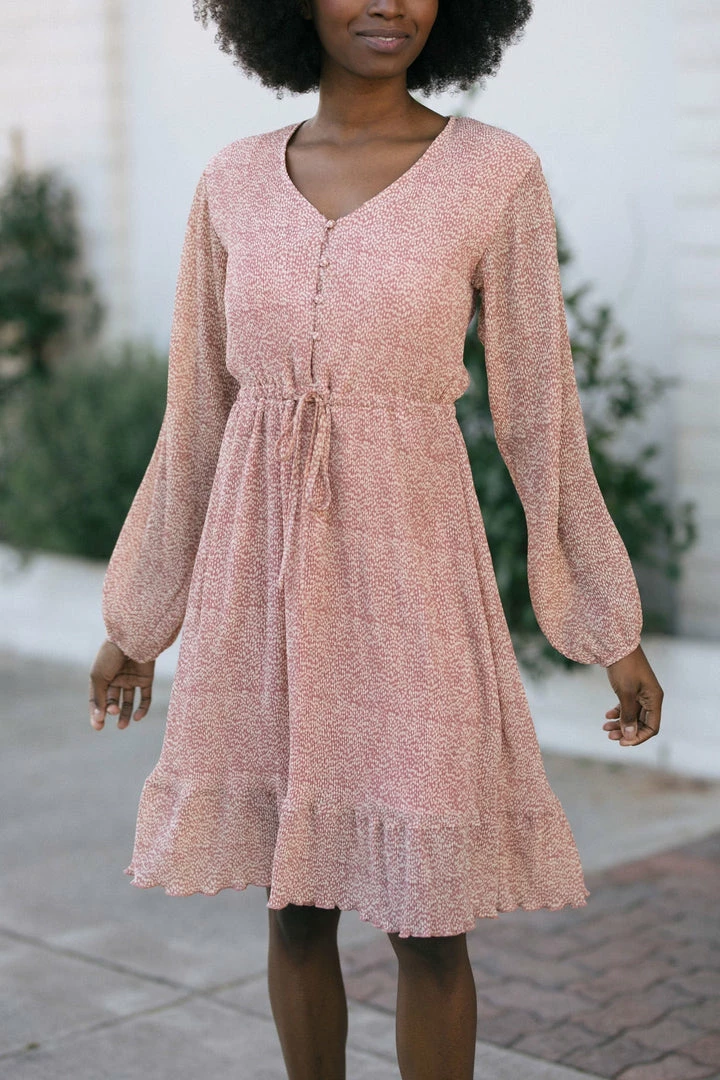 Mikarose Anette Pleated Mini Dress