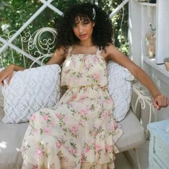 Aakaa Cleo Tiered Maxi Dress Clothing