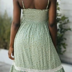 In Loom Allie Smocked Maxi Dress Maternity Friendly