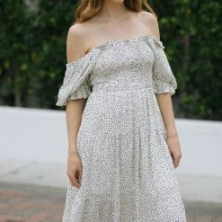 Mittoshop Mayra Smocked Midi Dress