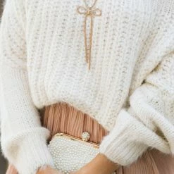 Other Betty Bow Long Gold Necklace Bridal