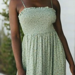 In Loom Allie Smocked Maxi Dress Maternity Friendly