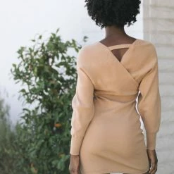 Dee Elly Darlene Dolman Sleeve Mini Dress