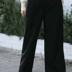 Audrey 3+1 Maxine Pleated Twill Slacks Work Essentials