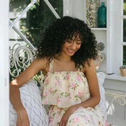 Aakaa Cleo Tiered Maxi Dress Clothing