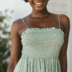 In Loom Allie Smocked Maxi Dress Maternity Friendly