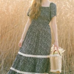 In Loom Best Sellers Liana Smocked Floral Maxi Dress