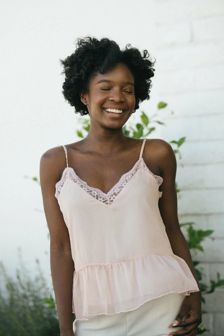 Listicle Violetta Lace V-Neck Cami