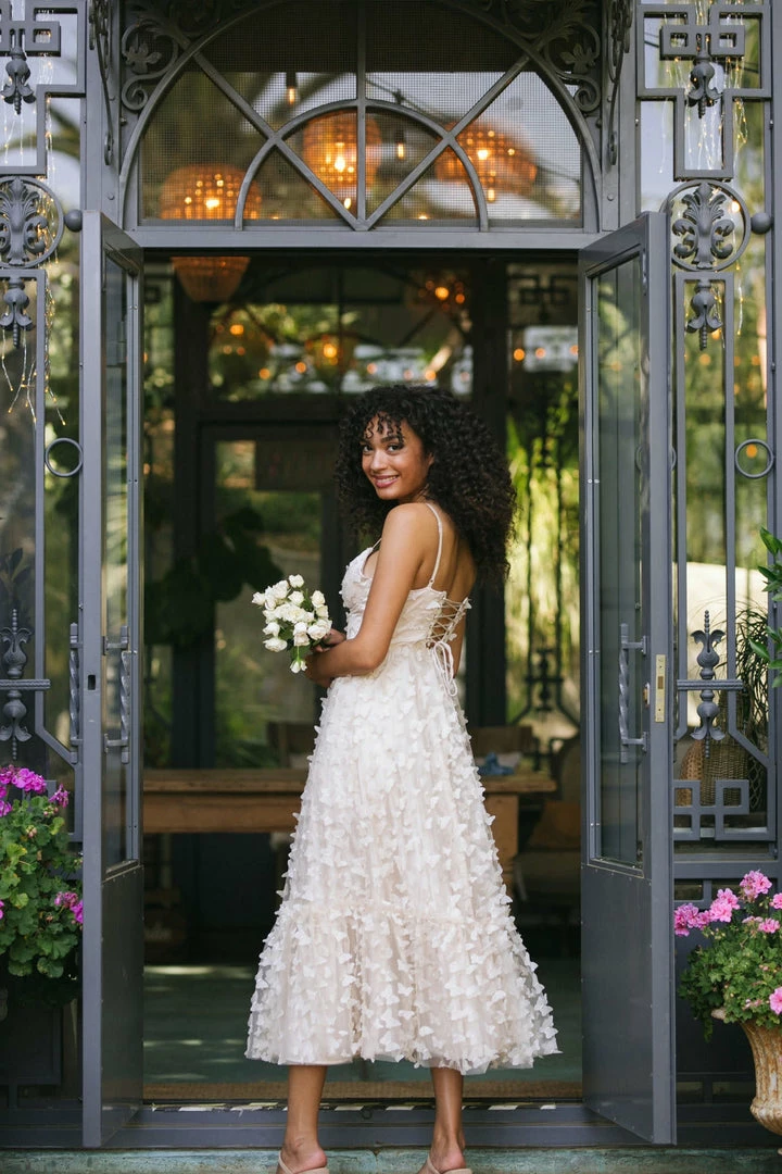 Mable Clothing Dana Butterfly Mesh Dress