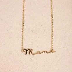 Fame Accessories Piper Mama Cursive Necklace
