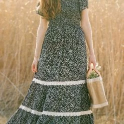 In Loom Best Sellers Liana Smocked Floral Maxi Dress