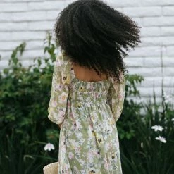 Lush Maternity Friendly Elizabeth Puff Sleeve Dress