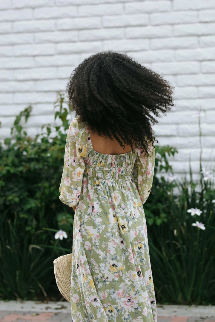 Lush Maternity Friendly Elizabeth Puff Sleeve Dress