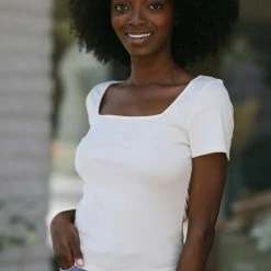 Final Touch Itzel Square Neck T-Shirt