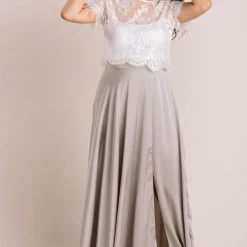 Lucy Paris Petite Rosalie Flowy Maxi Skirt