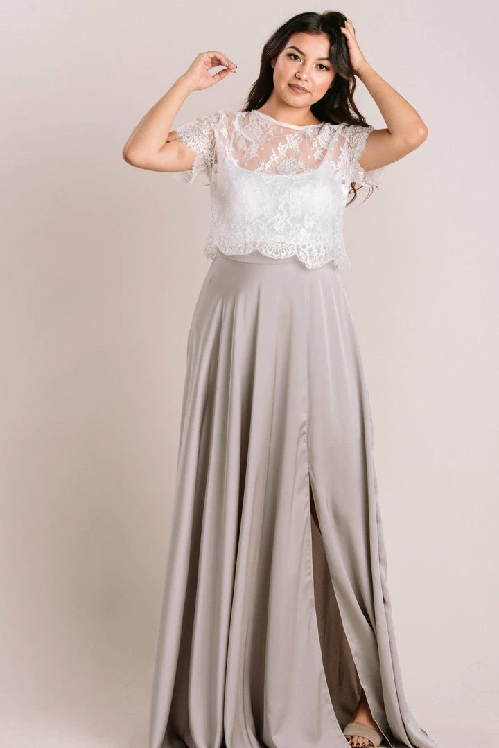 Lucy Paris Petite Rosalie Flowy Maxi Skirt