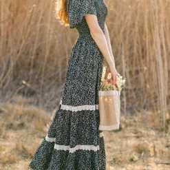 In Loom Best Sellers Liana Smocked Floral Maxi Dress