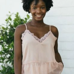 Listicle Violetta Lace V-Neck Cami