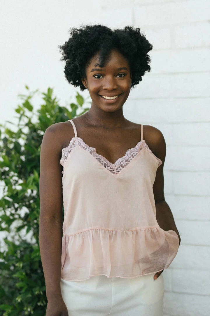 Listicle Violetta Lace V-Neck Cami