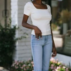 Final Touch Itzel Square Neck T-Shirt