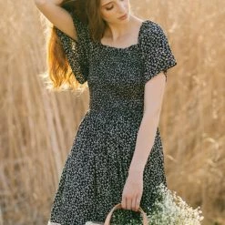 In Loom Best Sellers Liana Smocked Floral Maxi Dress