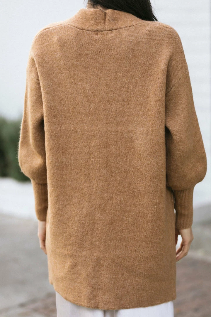 & Merci Bailey Puff Sleeve Cardigan