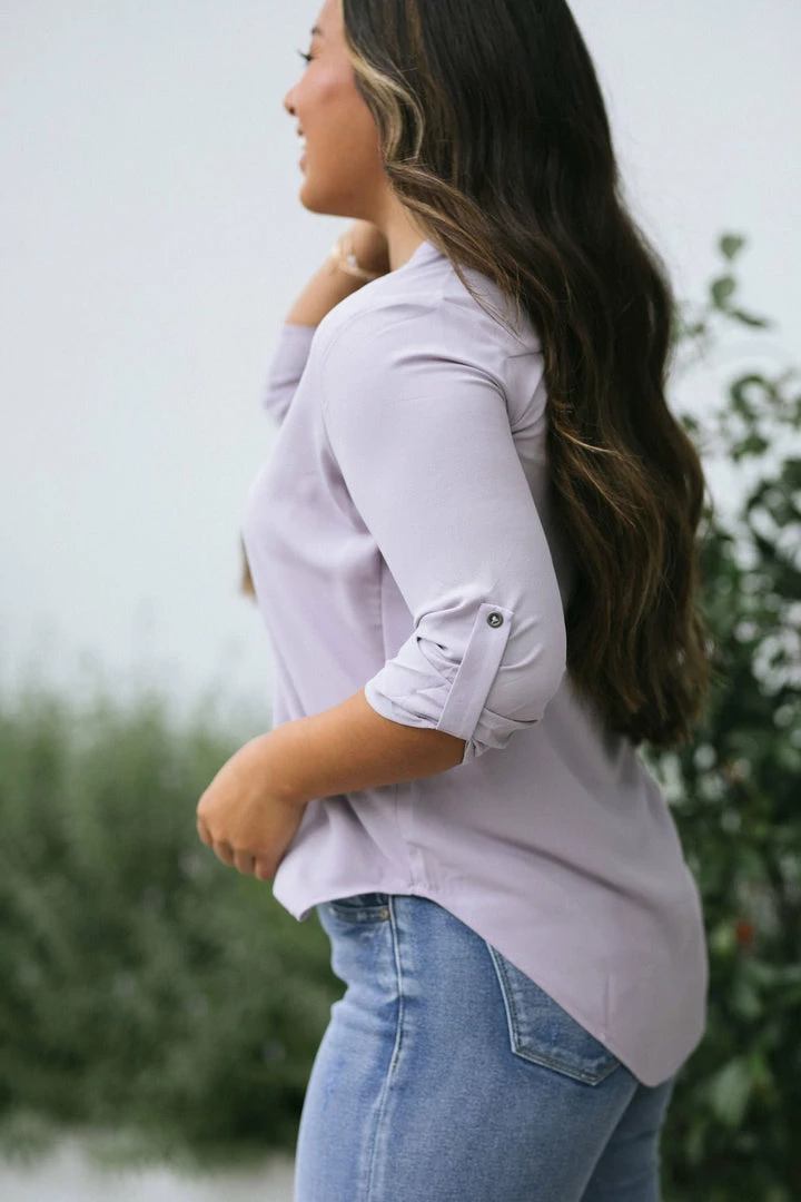 Lush Marina V-Neck Blouse