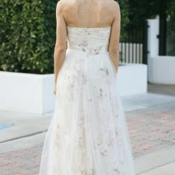 Maniju Ellen Floral Tulle Maxi Dress Bridal