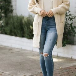 & Merci Bailey Puff Sleeve Cardigan