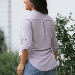 Lush Marina V-Neck Blouse