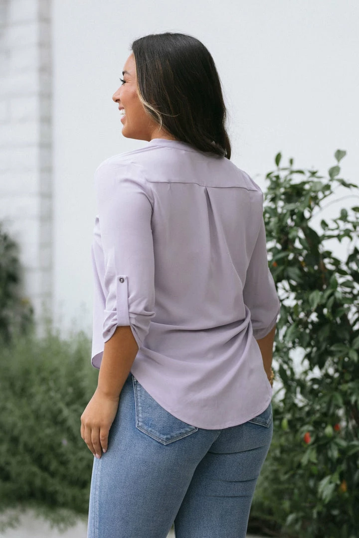 Lush Marina V-Neck Blouse