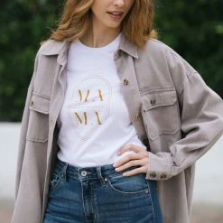 She + Sky Robbie Buttoned Shirt Jacket Clothing