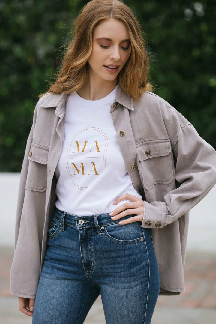 She + Sky Robbie Buttoned Shirt Jacket Clothing