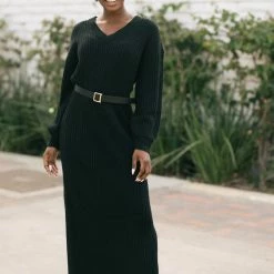 In Loom Quinn V-Neck Knit Dress