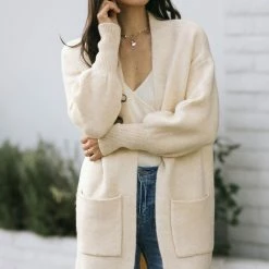 & Merci Bailey Puff Sleeve Cardigan