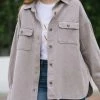 She + Sky Robbie Buttoned Shirt Jacket Clothing